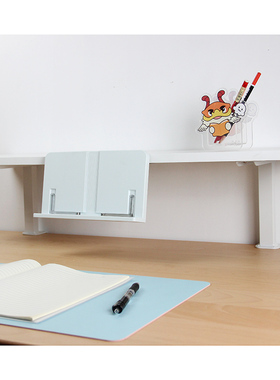 书桌置物架桌面阅读架免打孔儿童学习桌上书架平板支架实木收纳架