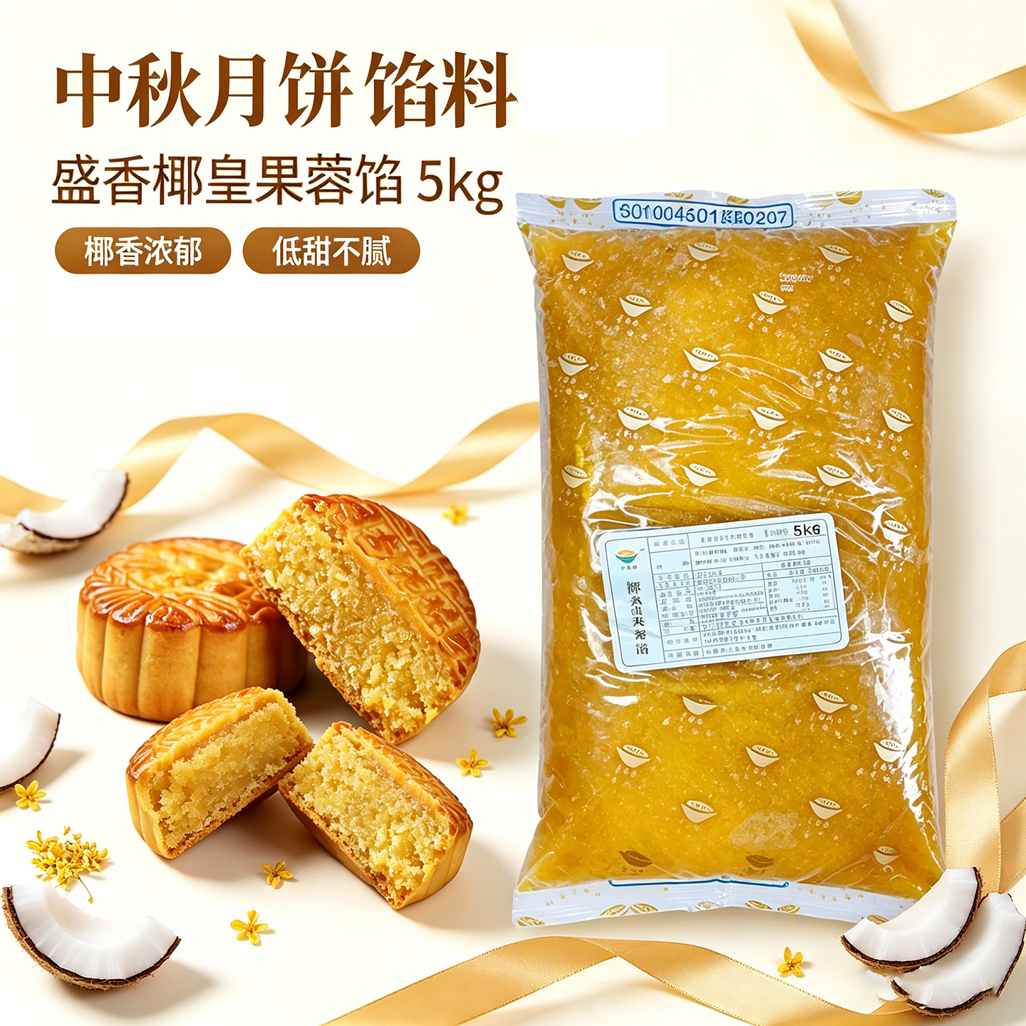 盛香金丝椰皇椰蓉椰丝斑斓馅料