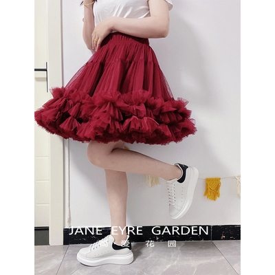 春夏季高腰显瘦a字蓬蓬裙tutu裙
