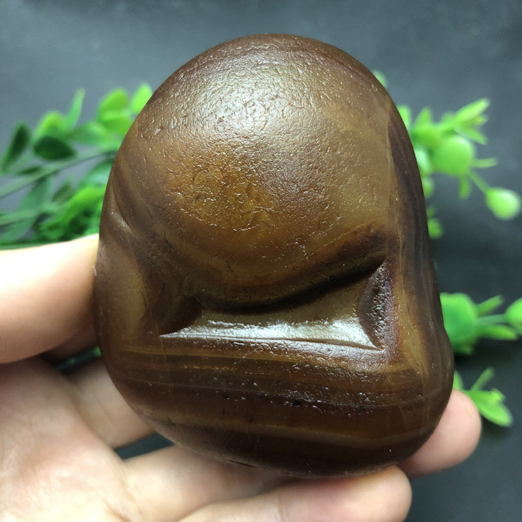 花纹马达加斯加籽料冰彩玛瑙象形原石石头手把件收藏奇石天然1600