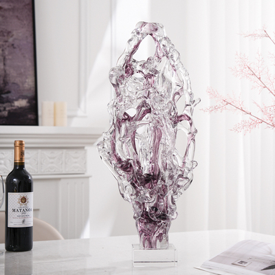 琉璃太湖石发财树摆件装饰品送礼