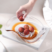 琉璃艺术水果盘轻奢大师手作摆件客厅样板房售楼处酒店茶几装 饰品