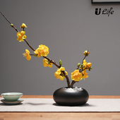 简约 饰品禅意梅花套装 中式 创意陶瓷花瓶摆件客厅餐桌插花家居软装