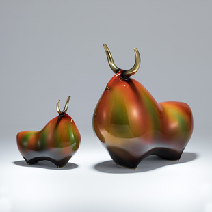 高档纯铜牛摆件招财大气办公室客厅桌面装饰摆放公司开业领导送礼