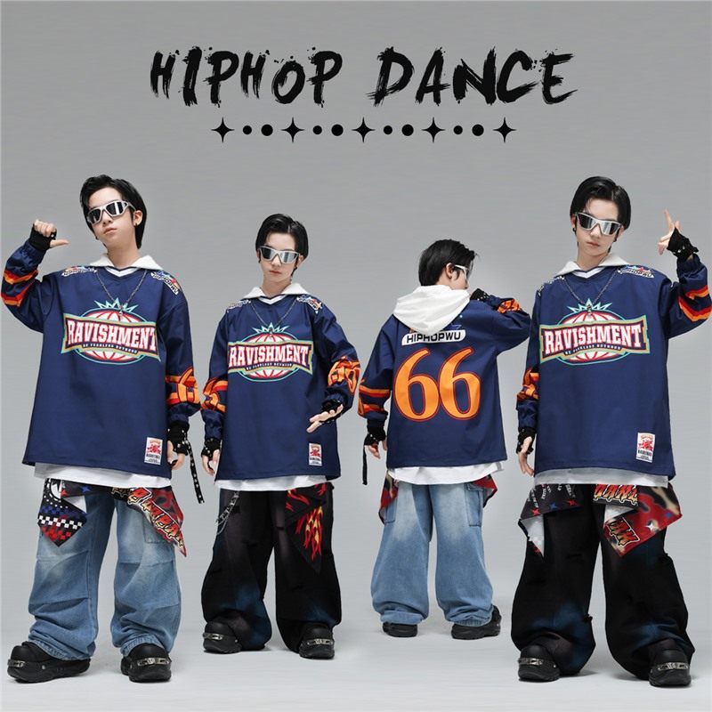 街舞儿童潮服嘻哈男童连帽卫衣酷帅少儿hiphop舞台元旦演出服炸街,童装/婴儿装/亲子装,儿童演出服,淘宝优惠券,粉丝福利购,淘宝优惠卷