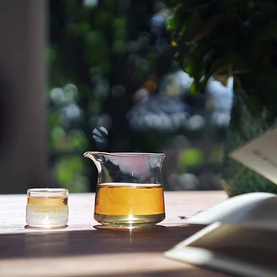 玻心璃语 | 200ml 晓春公道杯 原创设计 玻璃 手工匠人 分茶器