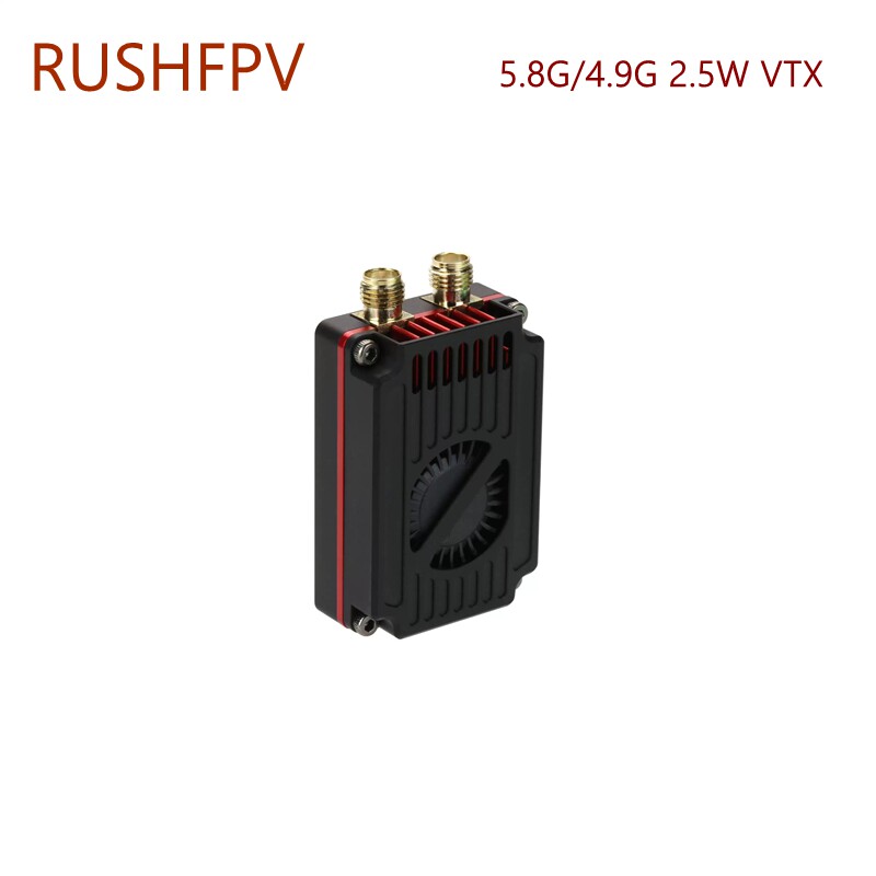 RUSHFPV 5.8G/4.9G 2.5W 双频图传套装 高功率 FPV穿越机模拟远航