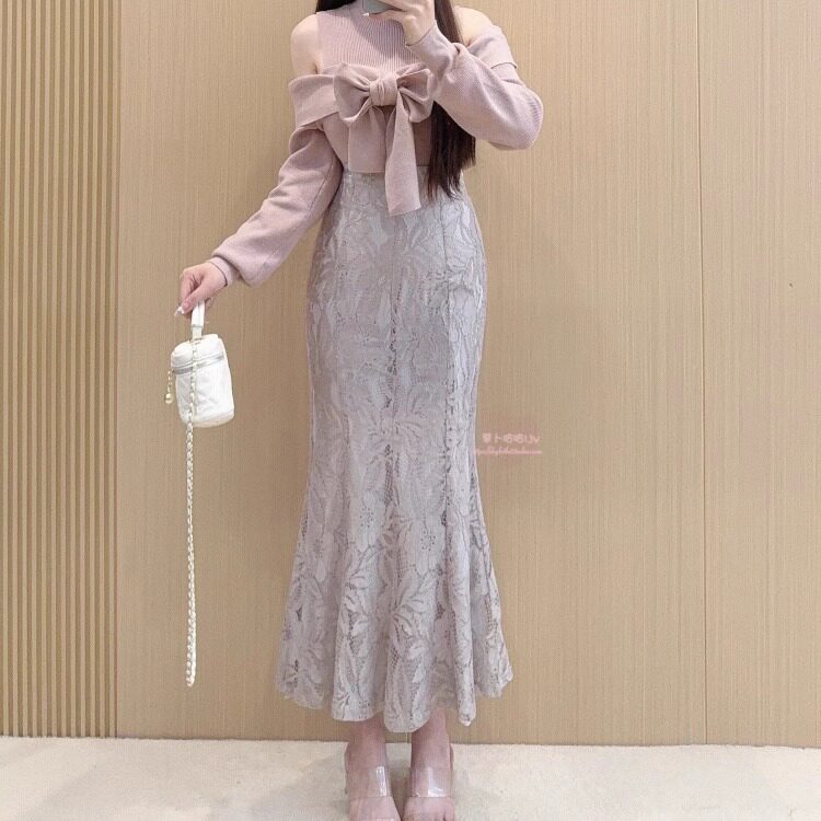 气质高腰显瘦拉链中长款鱼尾半身