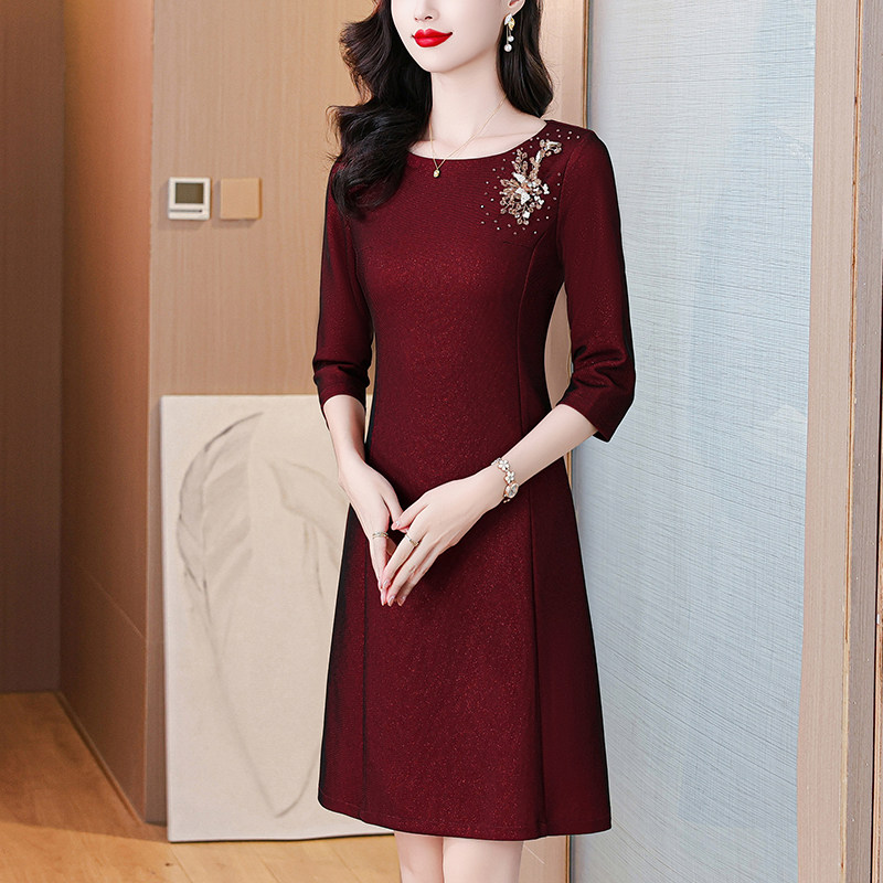 小个子妈妈装婚宴高贵洋气礼服