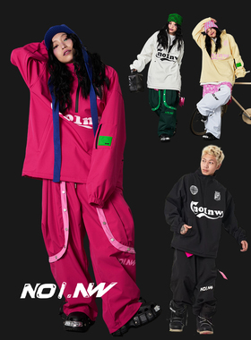 NO1NW软壳加绒棒球卫衣男女同款单板双板滑雪外套国潮百搭防水