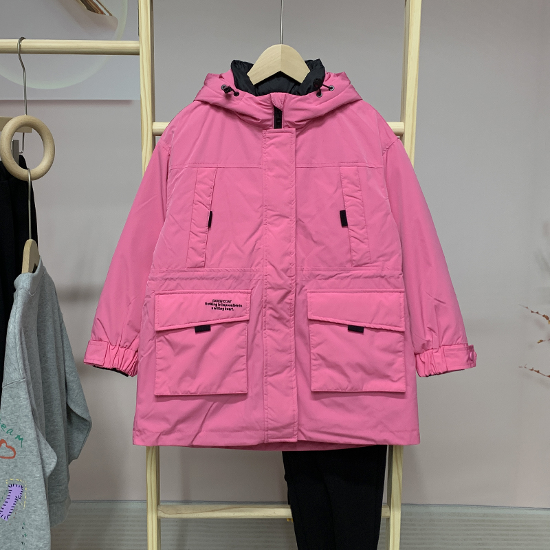 禾雪女童羽绒服品牌新款中大童冬季加厚90绒二件套可单穿保暖外套