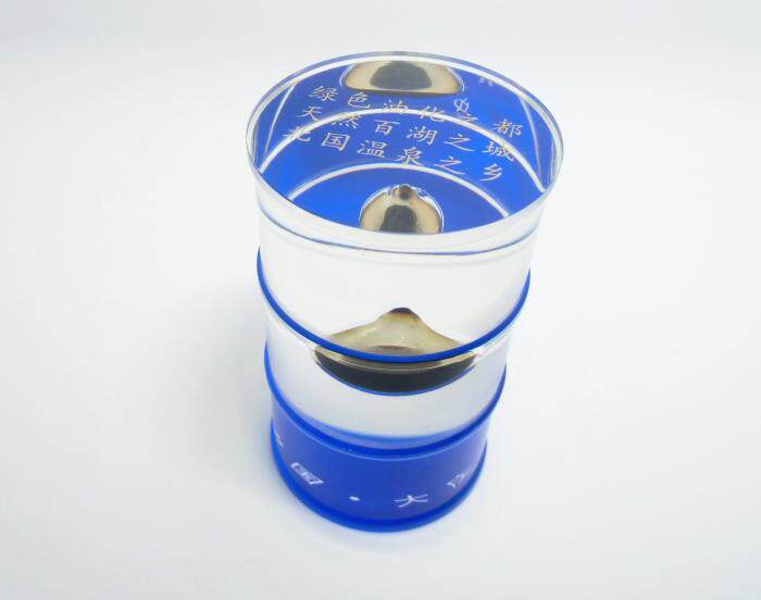 大庆一滴油油桶摆件,石油院校纪念品,油田工艺品定制简约礼品