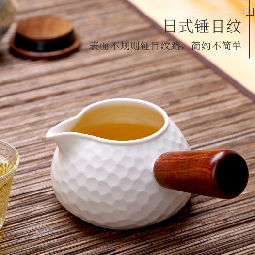 台湾EILONG/宜龙茶具正品配件锤目纹陶瓷茶海公道杯分茶器包邮
