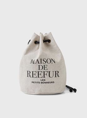 日本梨花包2way帆布包reefur 包包日系单肩斜挎手拎包洋气水桶包