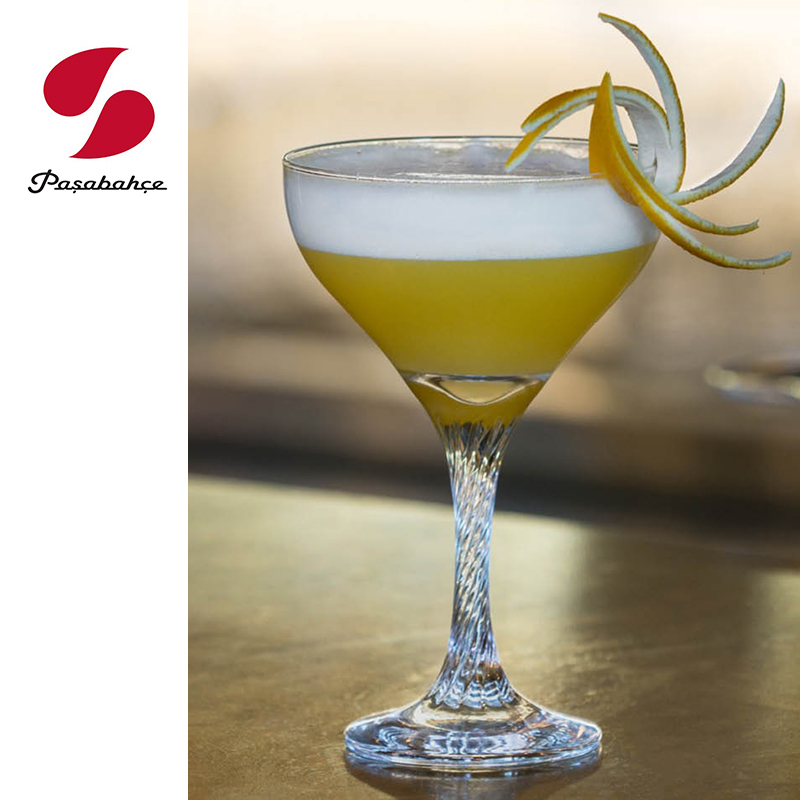 宽进口玻璃杯香槟螺旋鸡尾酒果汁