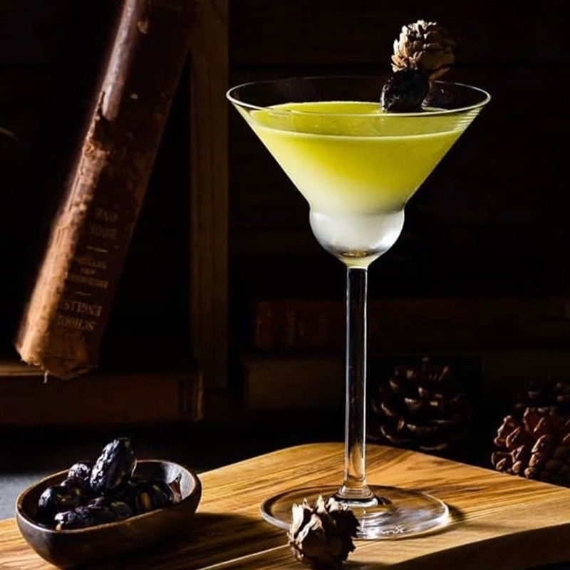 进口水晶玻璃调酒师扇形马天尼杯