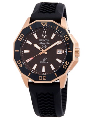 美国代购宝路华Bulova 98B421男手表海军星星HPQ Precisionist石