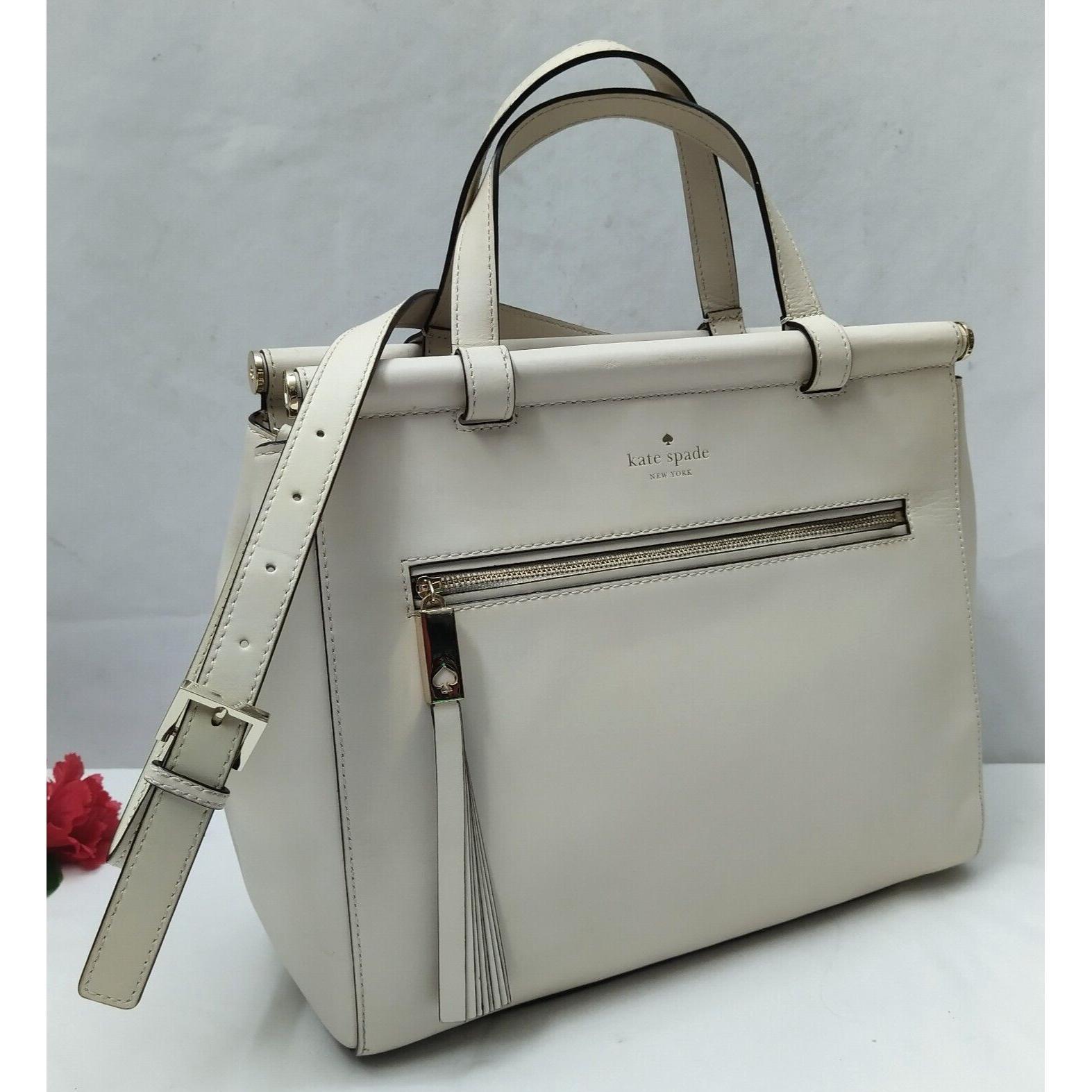 kate spade New York Place Off白色奶白双手柄两用包
