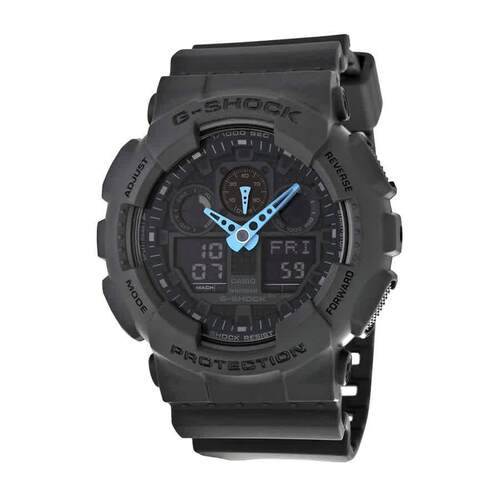 Casio卡西欧Casio GA100C-8A男手表Shock灰数字的表盘树脂