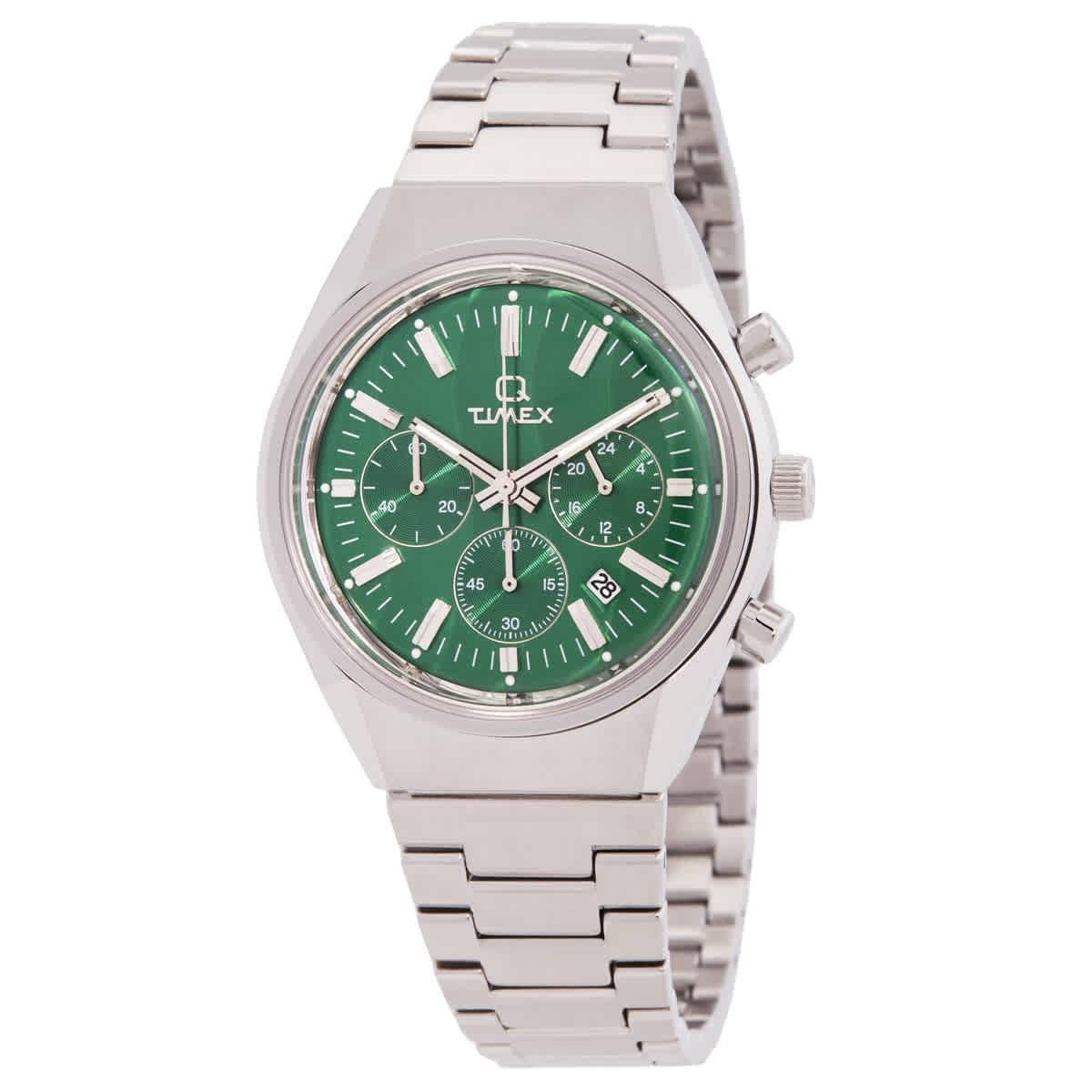 天美时Timex TW2W33600男手表Q Falcon Eye计时表石英绿色