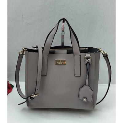 kate spade New York灰色真皮双Handles两用包