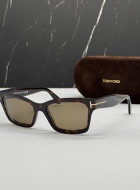 TOMFORD汤姆福特Mikel FT1085 52H猫眼偏光棕色太阳眼镜