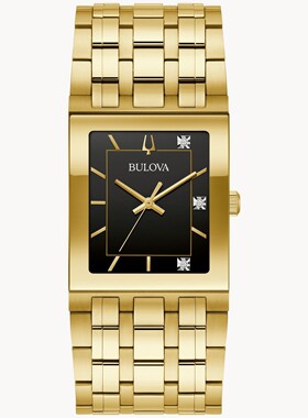 宝路华Bulova 97D132 Modern BUL男手表男士Quadra石英金色