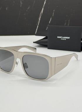 SAINT LAURENT圣罗兰 SL636 002太阳眼镜中性银方形眼镜