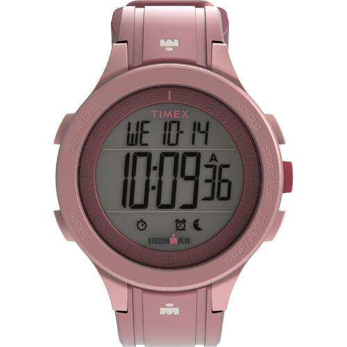 Timex天美时Ironman TW5M62400中性手表数字的显示粉色表带