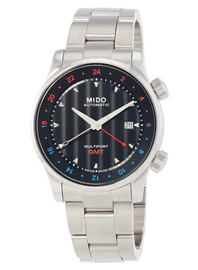 美国代购Mido美度Multifort自动机械黑色表盘手表M0059291105100