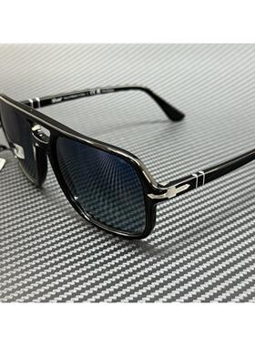 Persol PO3328S 95 S3黑色蓝色渐变偏光男士58 mm太阳眼镜