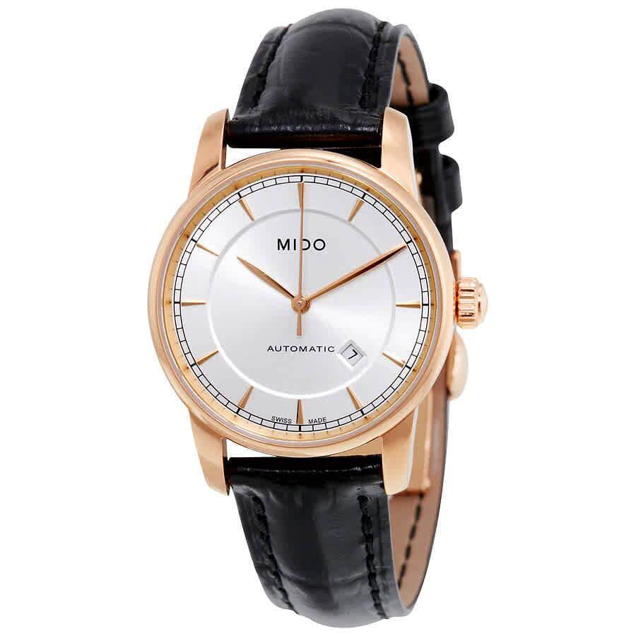 Mido美度Baroncelli II自动机械银表盘女士手表M76003104