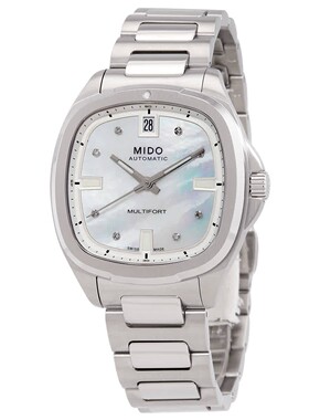 美度Mido M0493071110600女手表Multifort TV自动机械镶钻