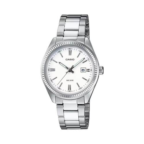 CASIO卡西欧LTP 1302D 7A1女士手表石英日期Window不锈钢