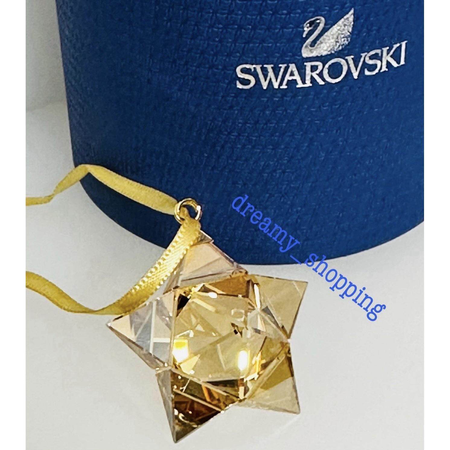 施华洛世奇Swarovski 5223596 Adult摆件明星水晶金圣诞