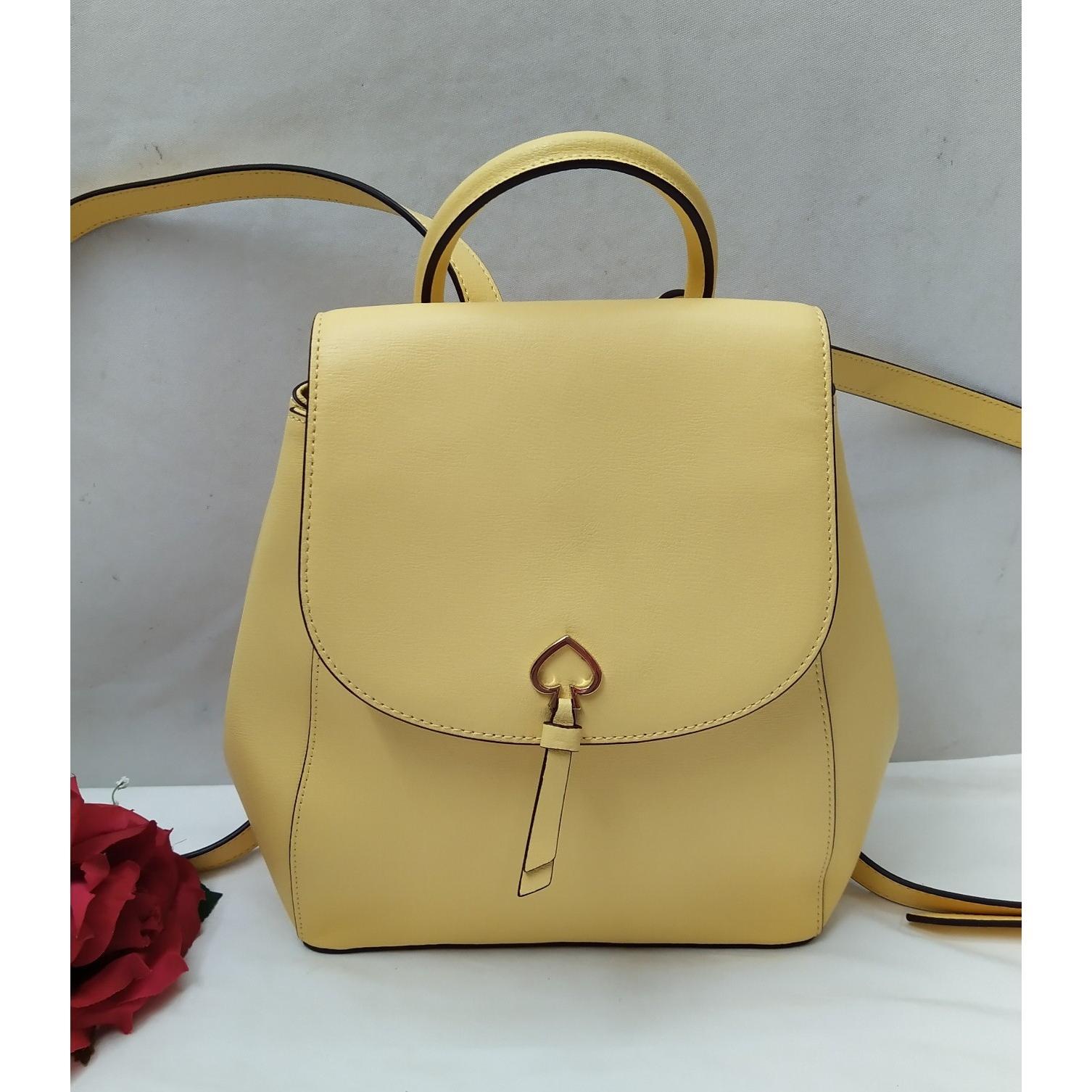 kate spade new york通用款女包Daybreak中号Adel黄色真皮