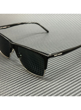 SAINT LAURENT圣罗兰SL 768 002黑色银中性57 mm太阳眼镜