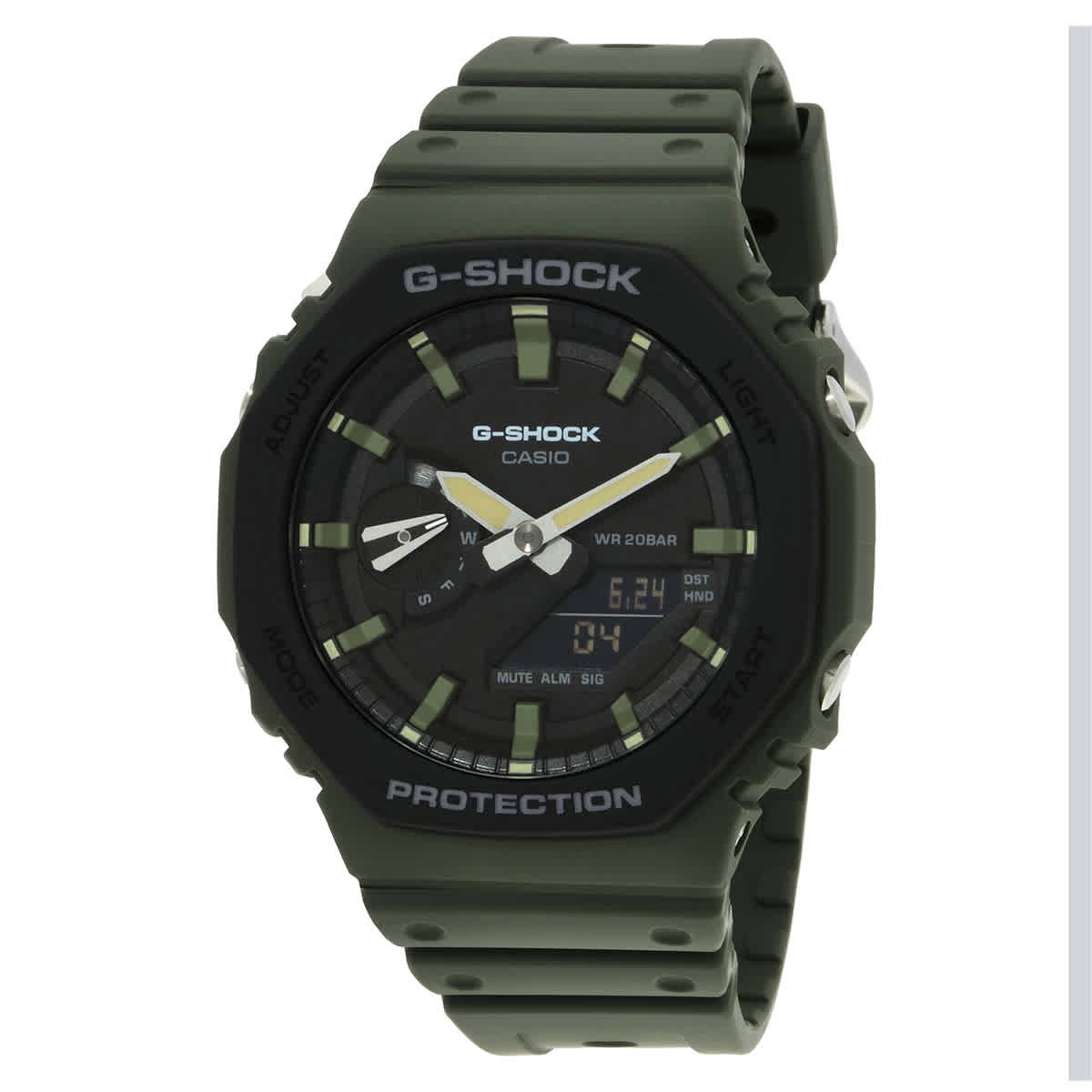 Casio卡西欧Casio GA-2110SU-3ADR男手表2100闹钟世界时