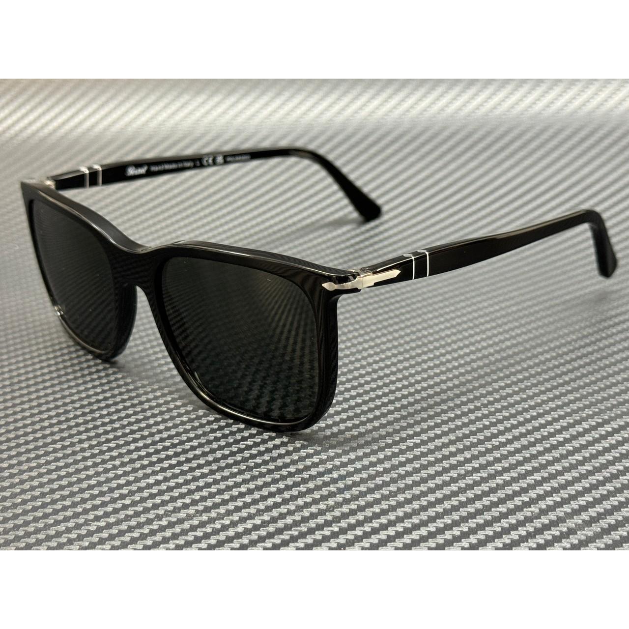 Persol PO3357S男女太阳眼镜95 58 RENZO黑色绿色偏光中性