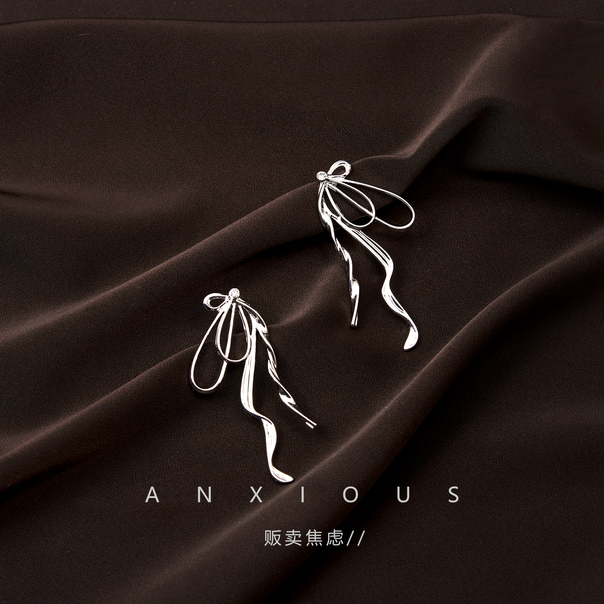 【S925银针】【超仙蝴蝶结耳环】