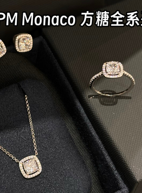韩免 APM monaco方糖项链/耳钉/戒指女生节日礼物可绑定售后