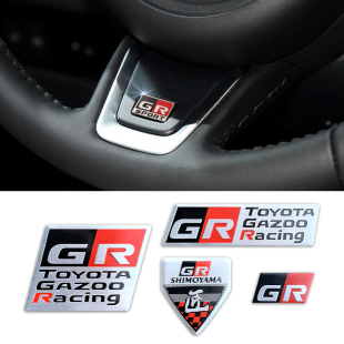 3D金属车标适用于丰田86 GR 雅力士hiace prius RAV4车尾改装车标