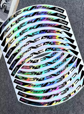 适用于本田CLICK125i 150i 160摩托车轮毂贴3D软胶装饰贴纸拉花