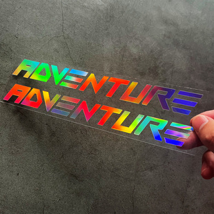 Adventure字母贴纸适用ADV摩托车头车身改装饰件贴花