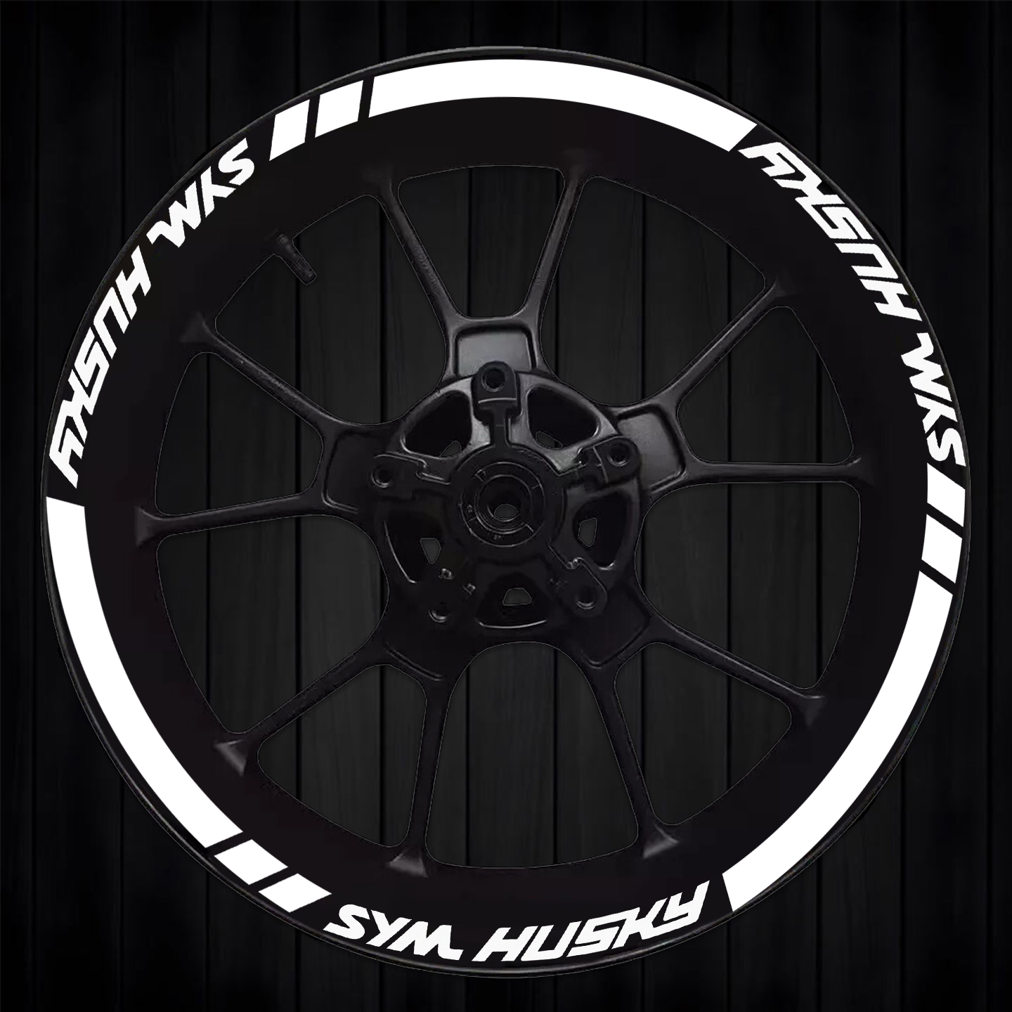 刀锋轮毂贴适用SYM三阳Husky哈士奇ADV150个性DIY防水反光贴纸图片