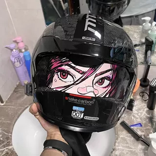 眼神杀贴纸适用头盔摩托车贴纸