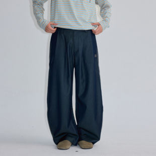 咆哮野兽 arch 垂感阔腿裤 弯刀设计感男士 roaringwild 休闲长裤