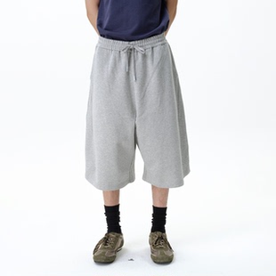 roaringwild a arch 咆哮野兽 纯棉运动短裤男款潮宽松直筒五分裤