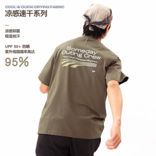 SOC凉感速干运动印花短袖