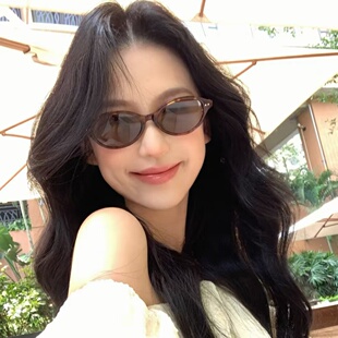 gm猫眼墨镜女欧美风复古偏光小框适合方圆脸防紫外线近视太阳眼镜